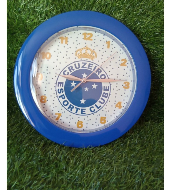 Relógio De Parede Redondo 26 cm do Cruzeiro. Produto Licenciado 